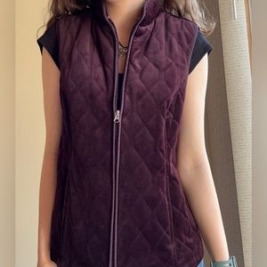 Quilted Plum Vest